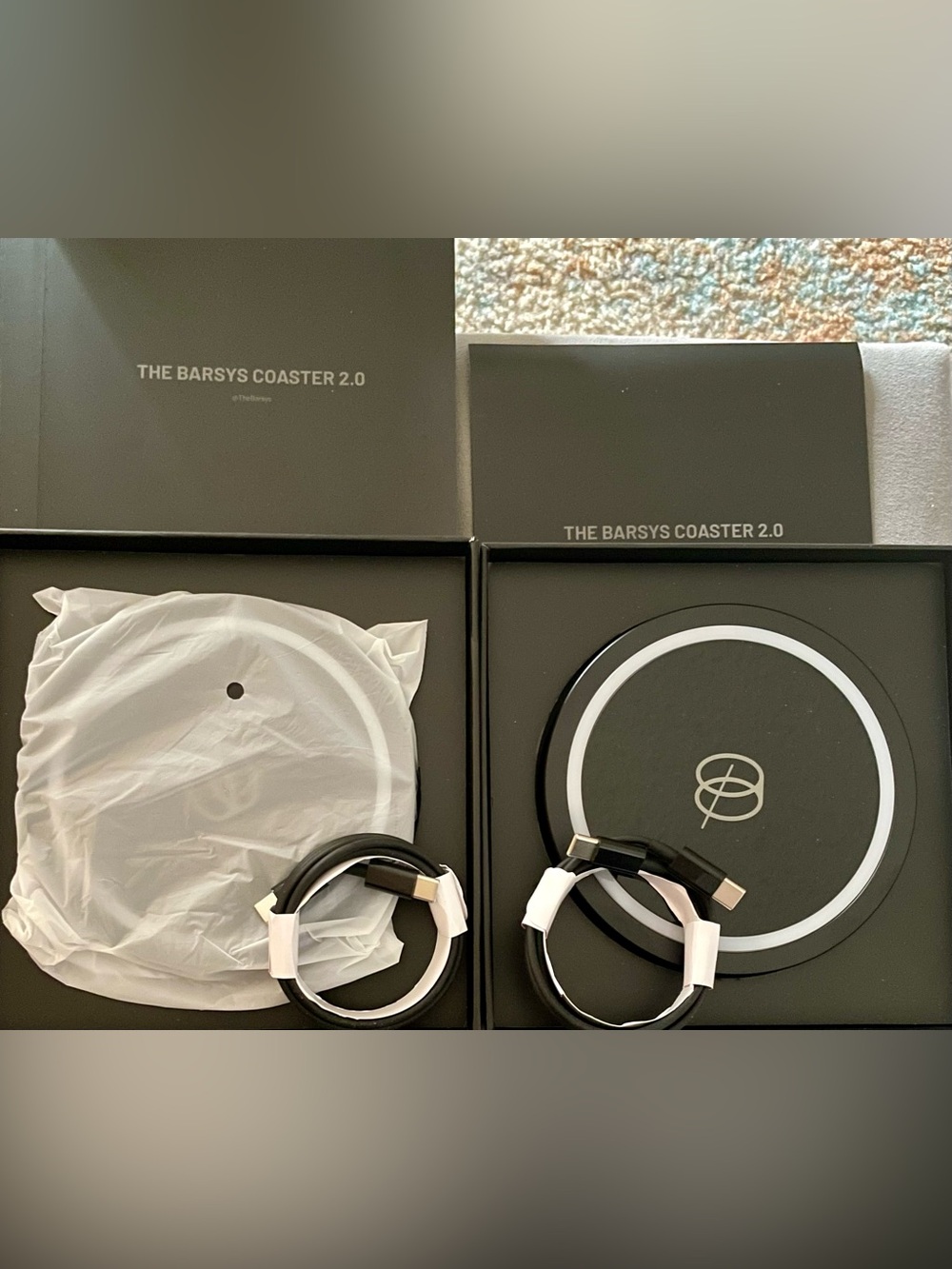 Barsys Smart Coaster 2.0: Portable. Make The Perfect Drink Set of 2
